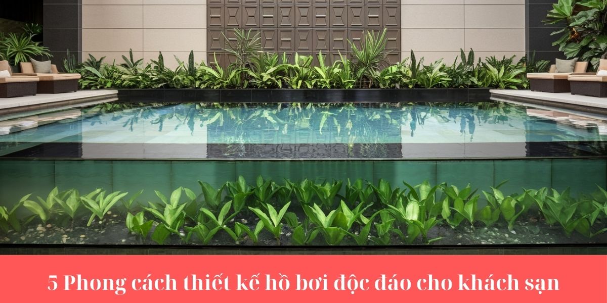 5 Phong cách thiết kế hồ bơi độc đáo cho khách sạn